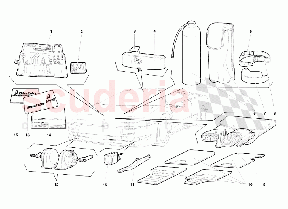 Accessories of Lamborghini Lamborghini Diablo SV (1998)