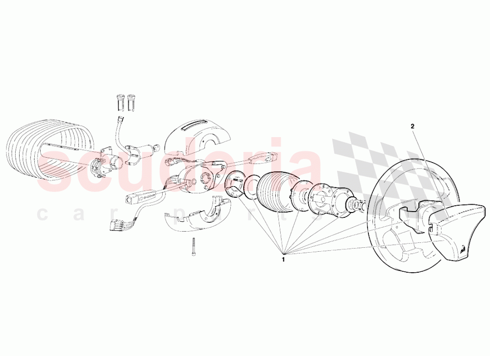 Steering 2 of Lamborghini Lamborghini Diablo SV (1995-1997)