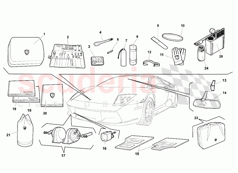 Accessories of Lamborghini Lamborghini Murcielago Roadster