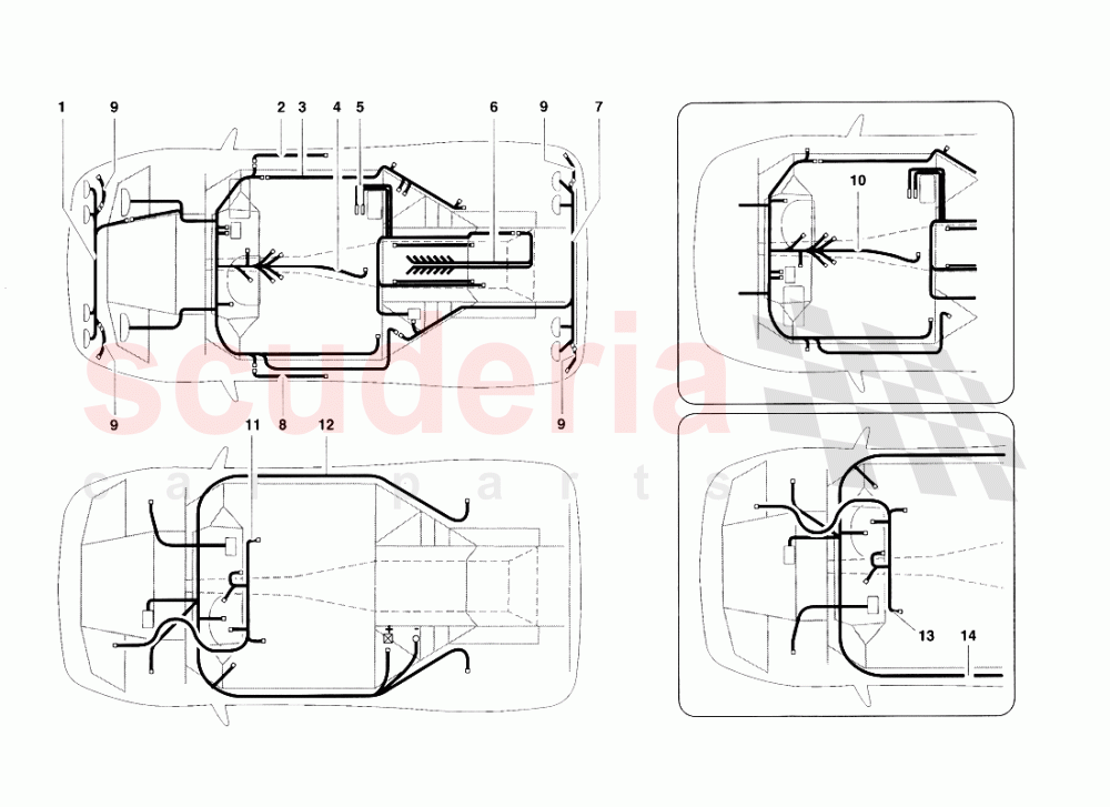 Electrical System 1 of Lamborghini Lamborghini Diablo VT Roadster (1998-2000)