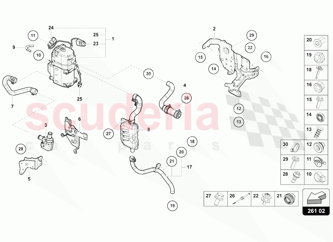 AUXILIARY HEATER FOR COOLANT CIRCUIT of Lamborghini Lamborghini Urus