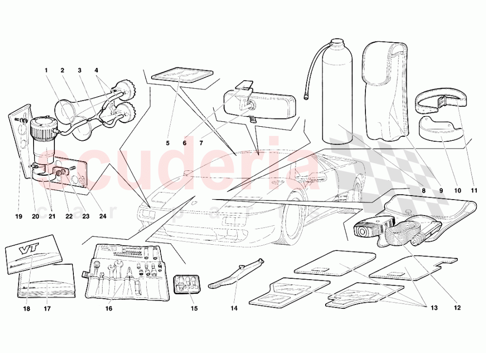 Accessories of Lamborghini Lamborghini Diablo VT (1993-1998)