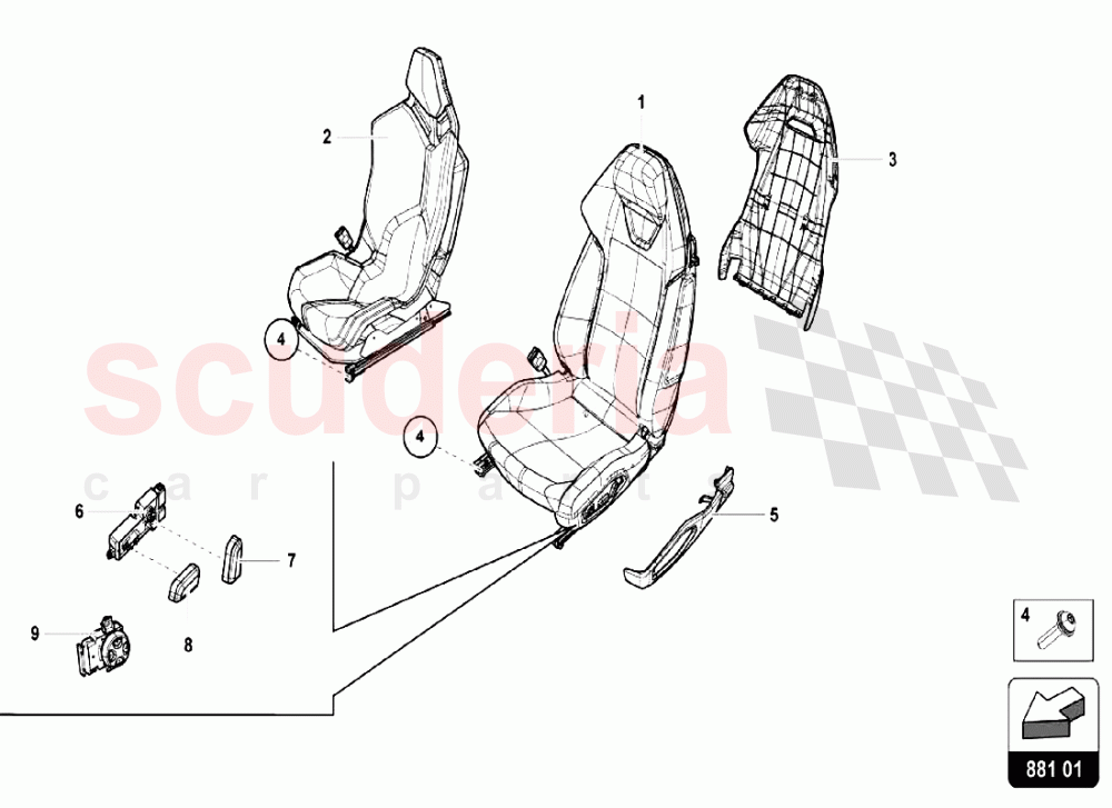 Seats 1 of Lamborghini Lamborghini Huracan LP580 Coupe