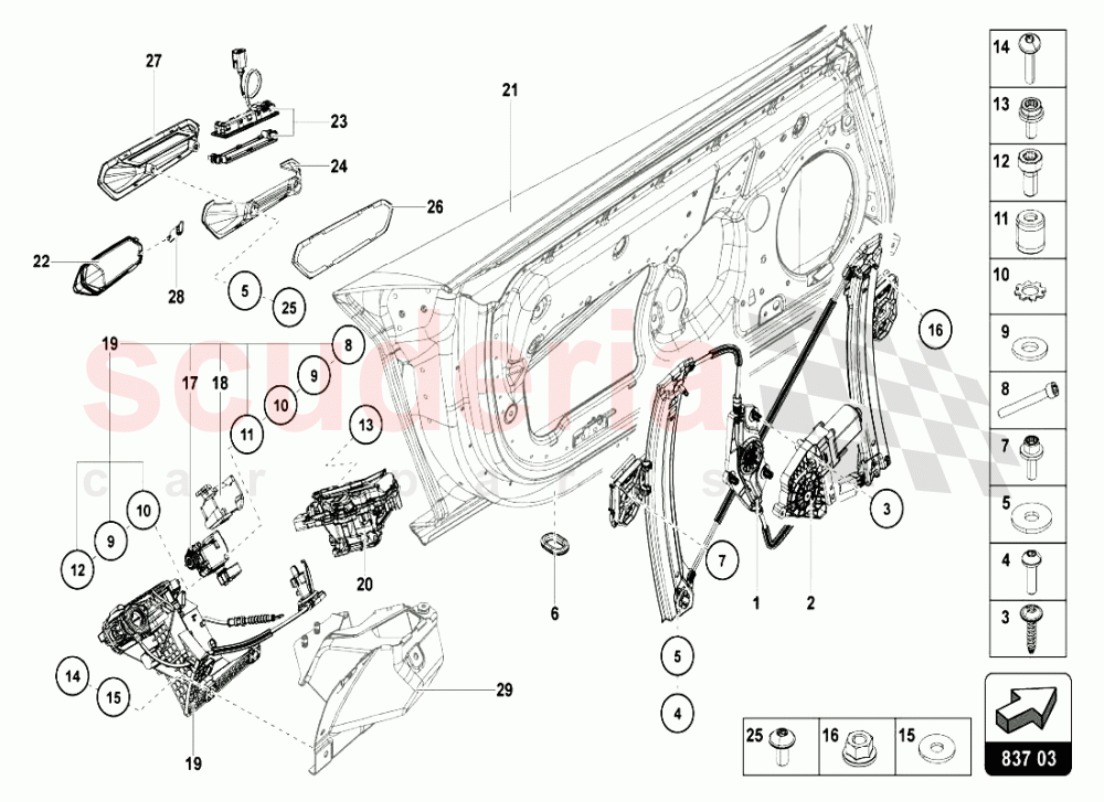 DOORS 2 of Lamborghini Lamborghini Aventador LP720 Coupe