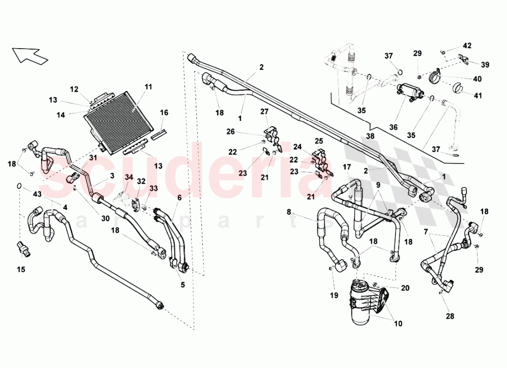 AIR CONDITIONING SYSTEM 3 of Lamborghini Lamborghini Gallardo LP550 Spyder