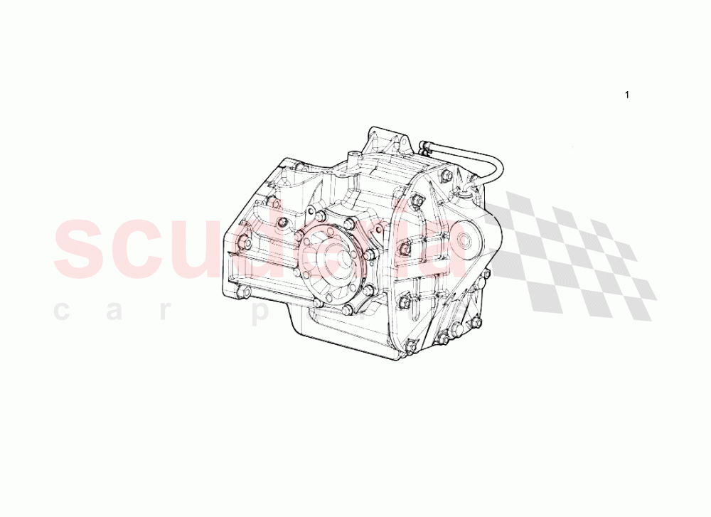 Rear Diff Assembly of Lamborghini Lamborghini Murcielago LP670