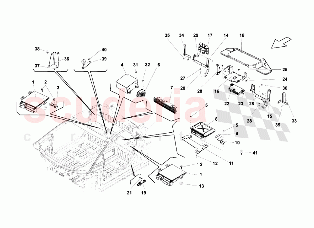 Electrical System 4 of Lamborghini Lamborghini Gallardo (2003-2005)