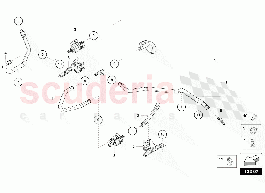 VACUUM SYSTEM of Lamborghini Lamborghini Huracan Evo Coupe