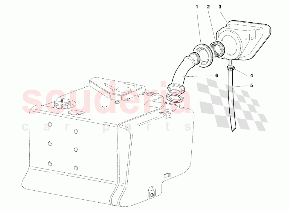 Fuel System (Valid for Canada - January 1995) of Lamborghini Lamborghini Diablo SE30 (1993-1995)