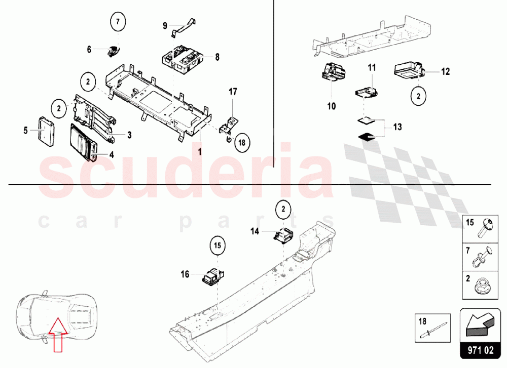 Electrical System 2 of Lamborghini Lamborghini Huracan LP580 Coupe