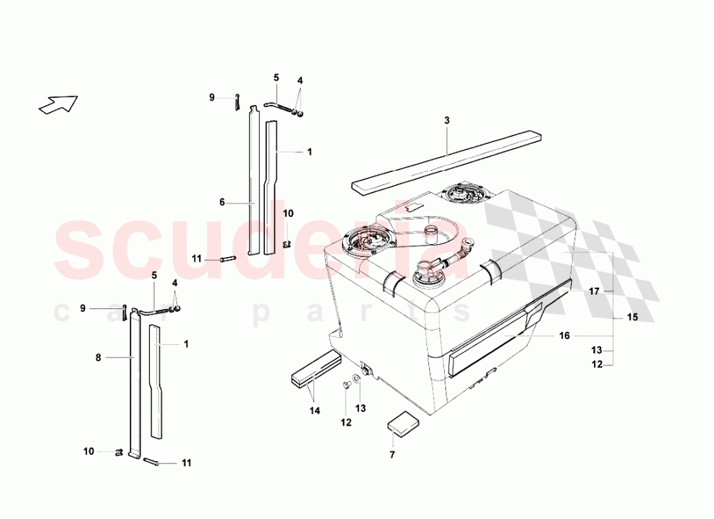 Tank - Implantations of Lamborghini Lamborghini Murcielago LP640 Roadster