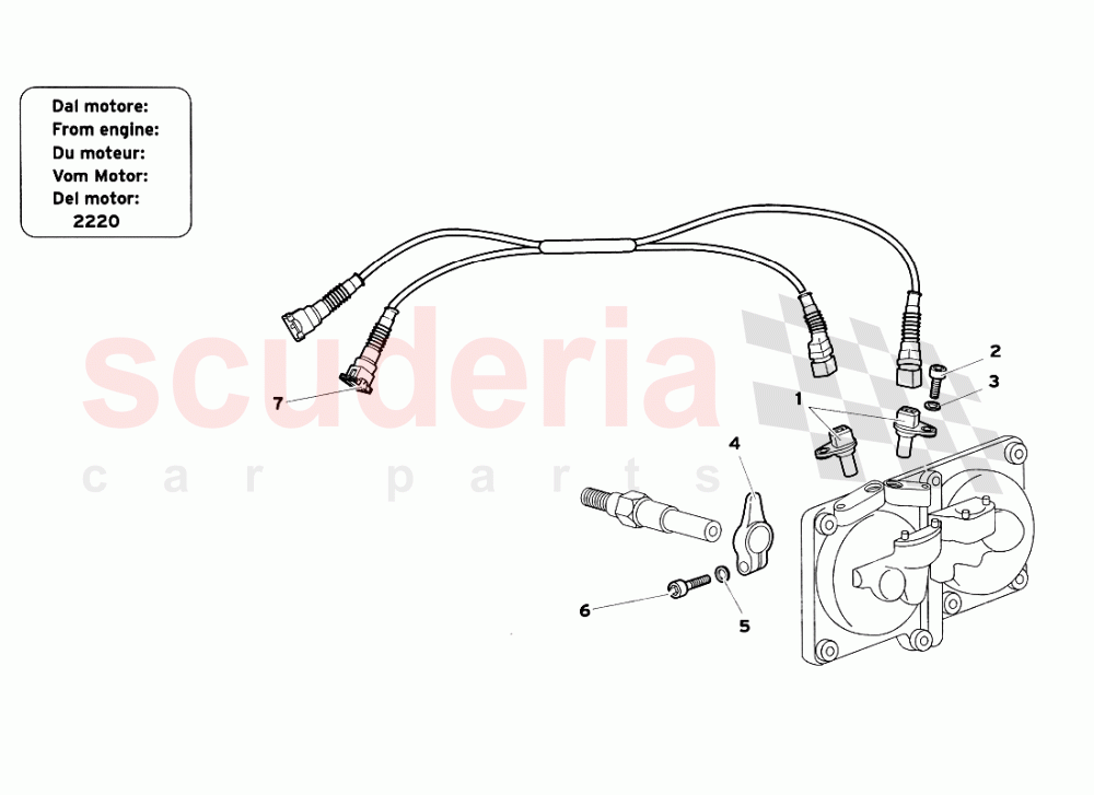 Phase Sensors (Fron Engine 2220) of Lamborghini Lamborghini Diablo SV (1999)