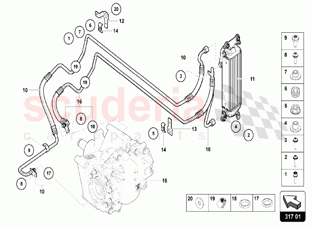 Oil Cooler 3 of Lamborghini Lamborghini Aventador S