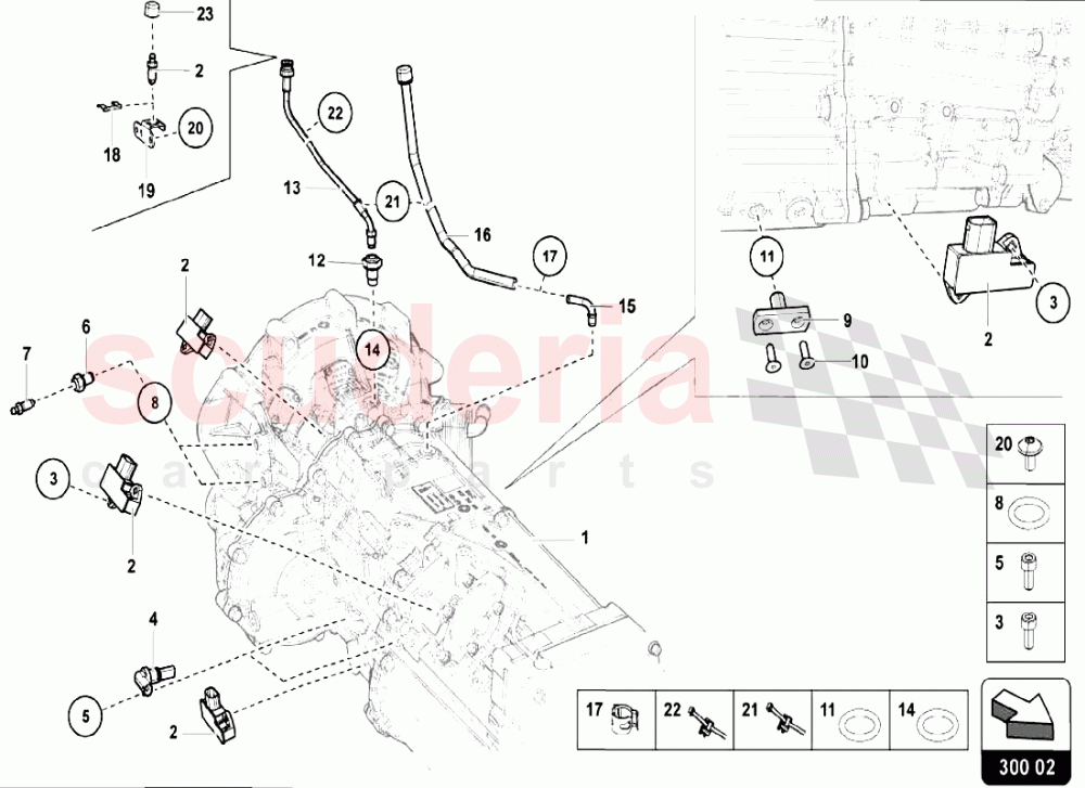 E-GEAR SENSORS of Lamborghini Lamborghini Aventador LP750 SV Roadster