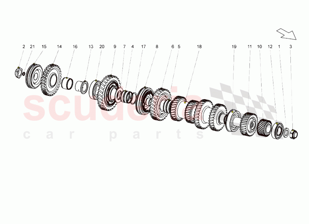 Driven Shaft of Lamborghini Lamborghini Gallardo (2006-2007)