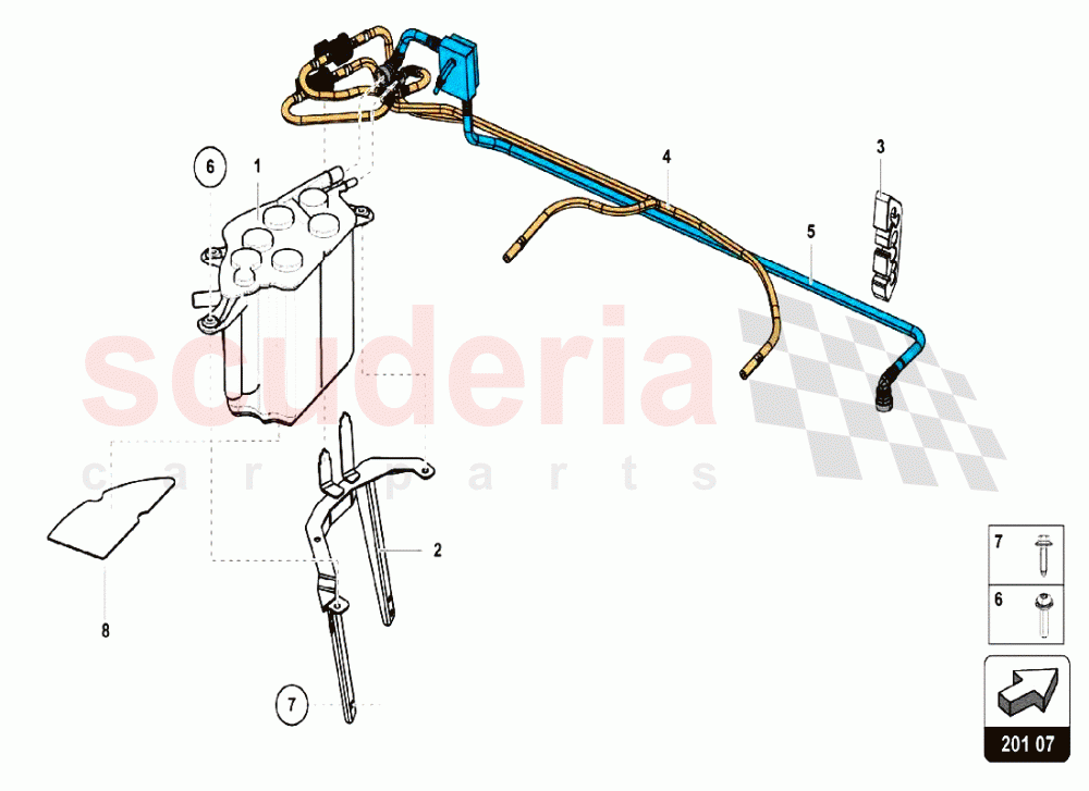 Activated Carbon Filter System 1 of Lamborghini Lamborghini Aventador S