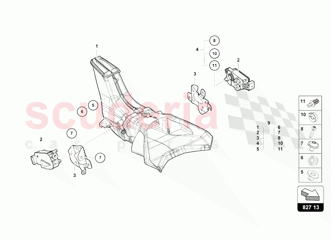 AERODYNAMIC ATTACHMENT PARTS of Lamborghini Lamborghini Aventador LP770 SVJ Coupe