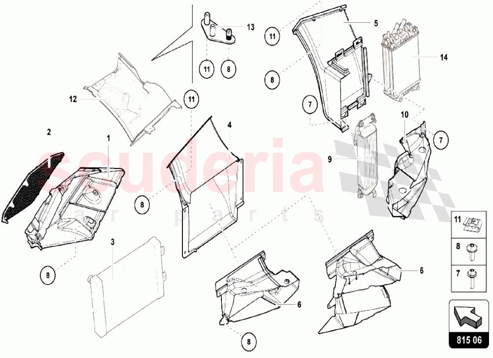 Air Conveyor - Air Duct Cardboard 1 of Lamborghini Lamborghini Aventador S