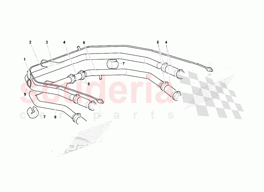 Water Cooling System 2 of Lamborghini Lamborghini Murcielago LP670