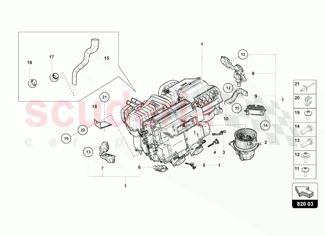 AIR CONDITIONING of Lamborghini Lamborghini Aventador LP770 SVJ Coupe