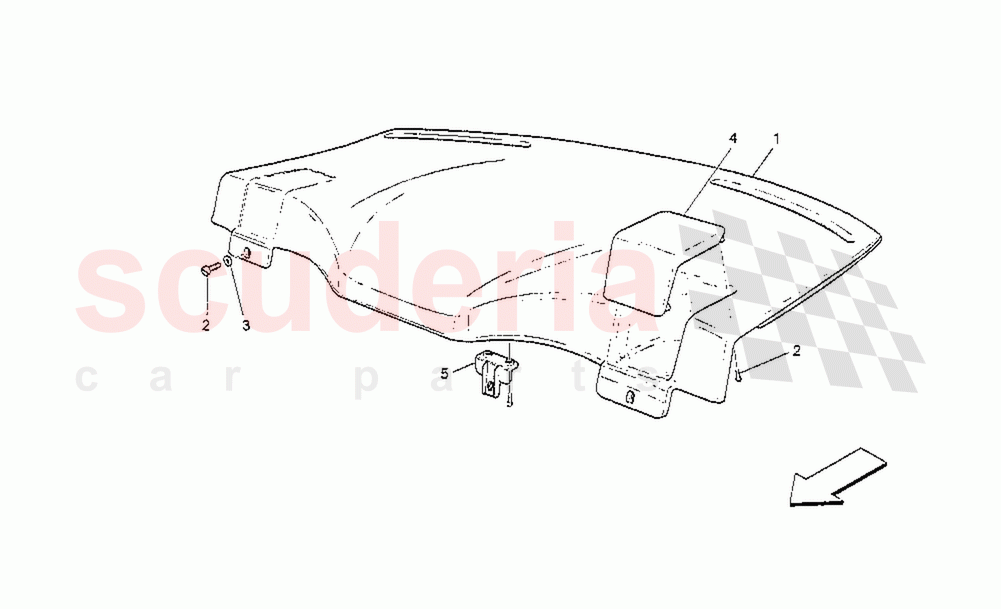 Rear Parcel Shelf of Maserati Maserati GranTurismo MC Stradale