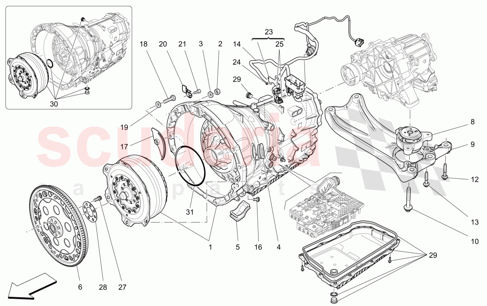 GEARBOX HOUSINGS of Maserati Maserati Levante (2017+) S