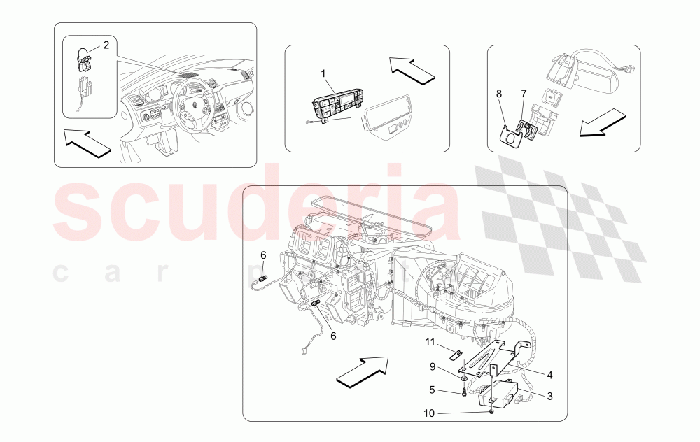 A/C UNIT: ELECTRONIC CONTROL of Maserati Maserati GranCabrio (2013-2015) MC