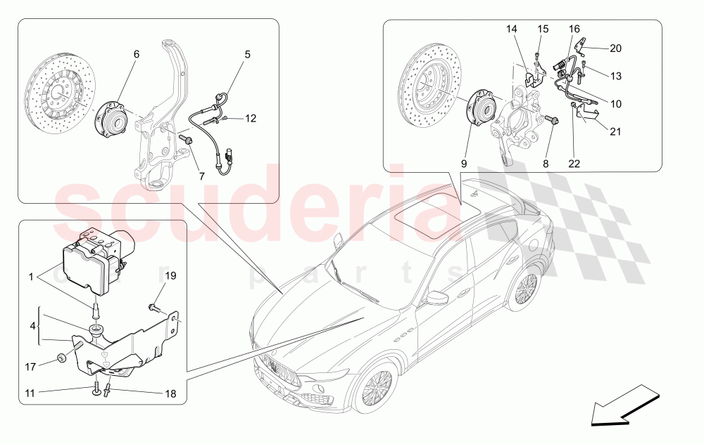 BRAKING CONTROL SYSTEMS of Maserati Maserati Levante (2017+) Diesel