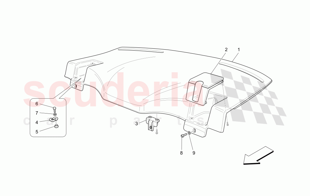 REAR PARCEL SHELF of Maserati Maserati GranTurismo (2017+) Sport Auto