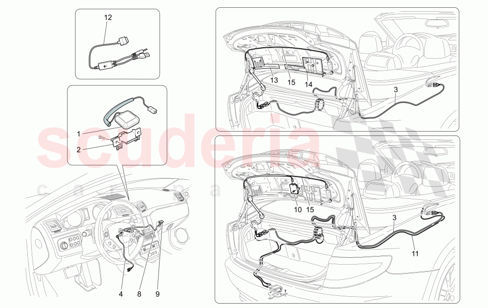 RECEPTION AND CONNECTION SYSTEM of Maserati Maserati GranCabrio (2013+)