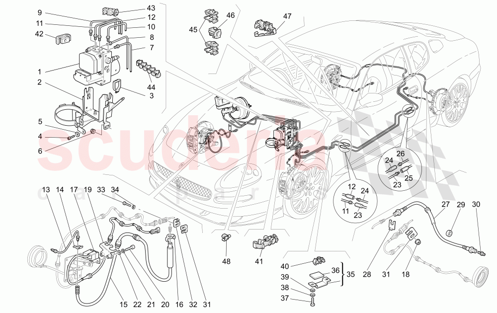 BRAKING SYSTEM (Available with: "GranSport MC Victory" Version) of Maserati Maserati GranSport Coupe (2005-2007)