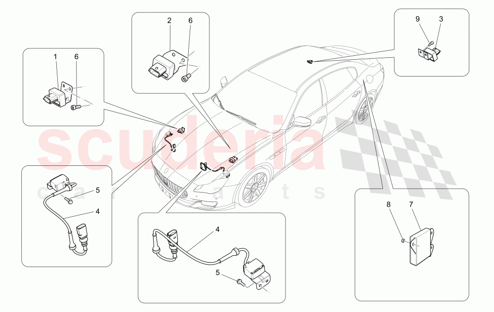 ELECTRONIC CONTROL (SUSPENSION) of Maserati Maserati Quattroporte (2013-2016) Diesel