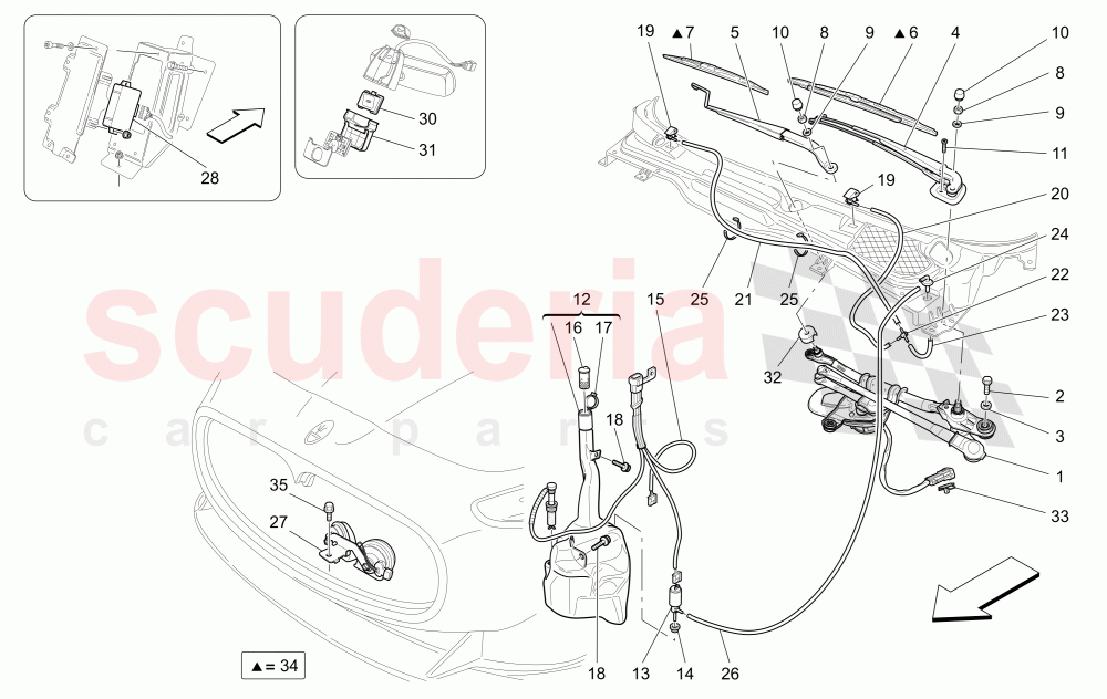 EXTERNAL VEHICLE DEVICES of Maserati Maserati GranCabrio (2013-2015) MC