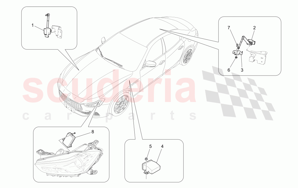 LIGHTING SYSTEM CONTROL of Maserati Maserati Ghibli (2014-2016)