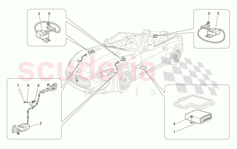 ELECTRONIC CONTROL (SUSPENSION) of Maserati Maserati GranCabrio (2013-2015) MC