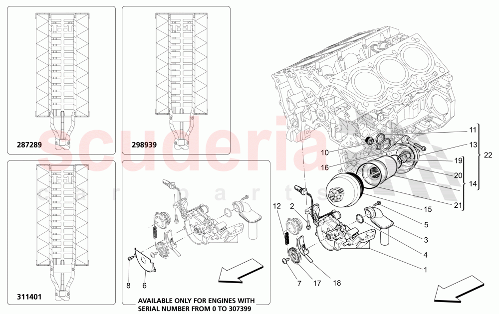 LUBRICATION SYSTEM: PUMP AND FILTER of Maserati Maserati Ghibli (2017+) S Q4