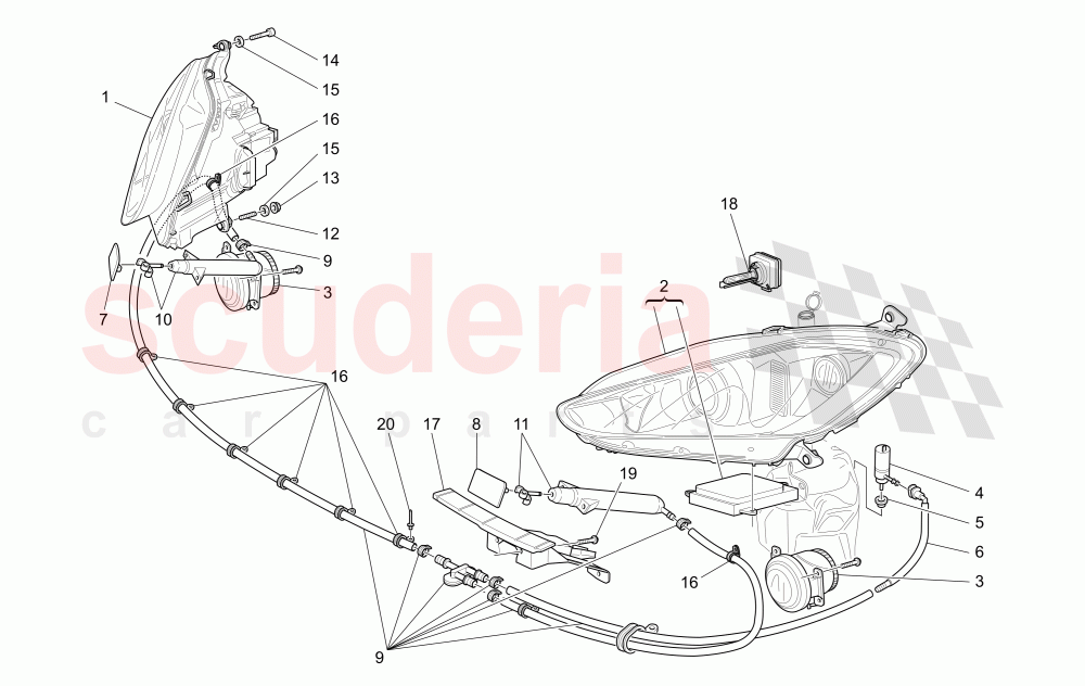 HEADLIGHT CLUSTERS of Maserati Maserati GranTurismo (2014+) Auto