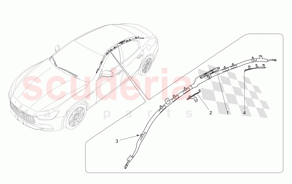 WINDOW BAG SYSTEM of Maserati Maserati Ghibli (2014-2016) S Q4