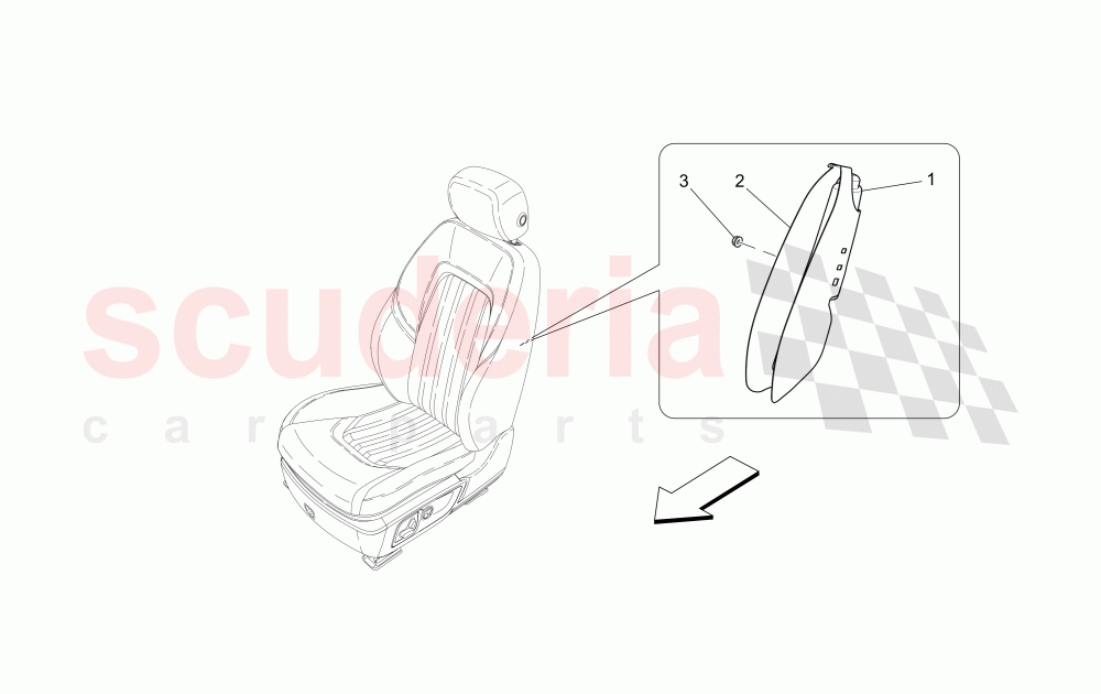 FRONT SIDE BAG SYSTEM of Maserati Maserati Quattroporte (2013-2016) S Q4