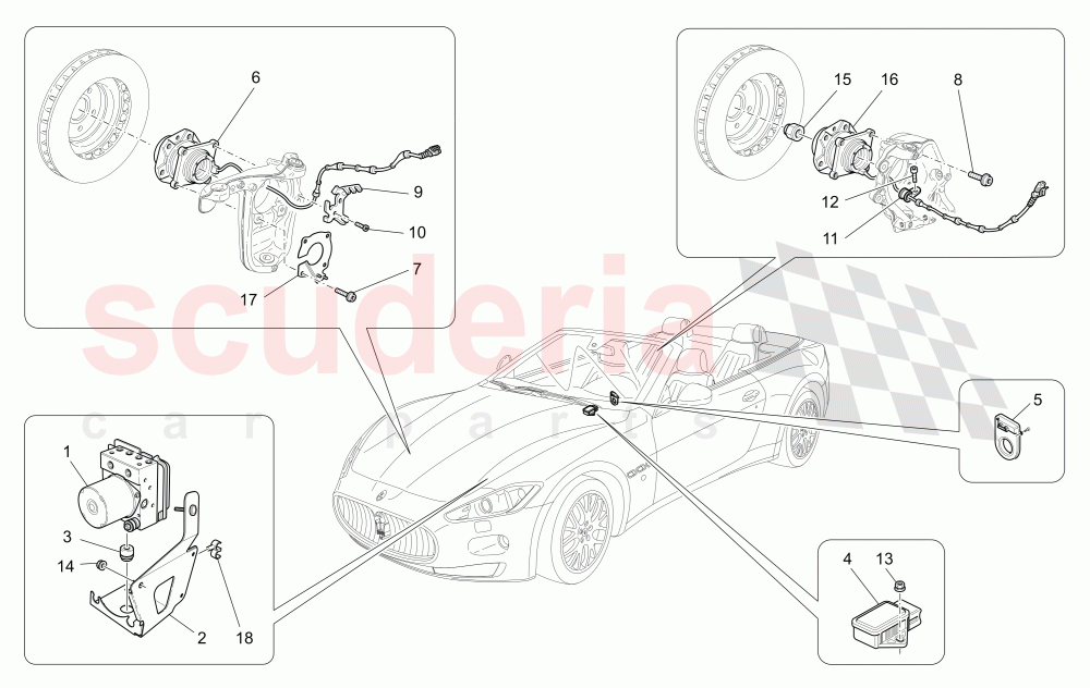 BRAKING CONTROL SYSTEMS of Maserati Maserati GranCabrio (2013+)