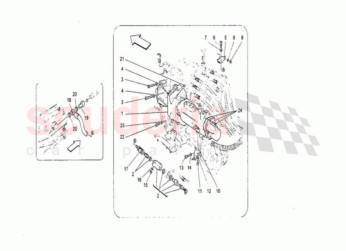 Actuation Hydraulic Parts for F1 Gearbox of Maserati Maserati GranTurismo MC Stradale