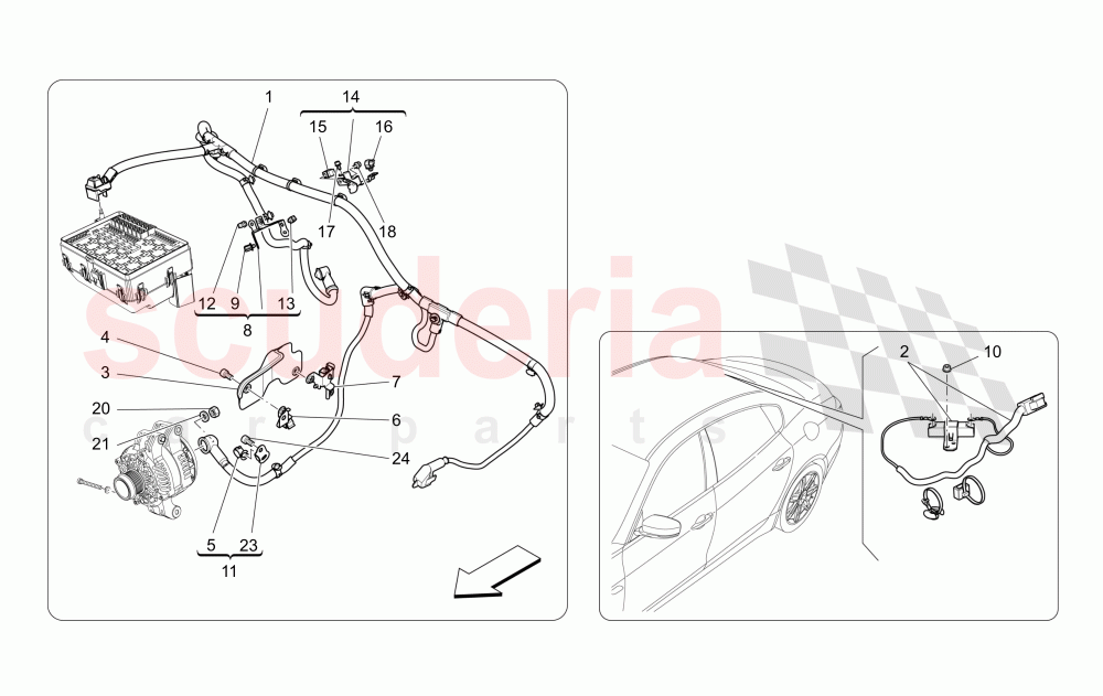 MAIN WIRING of Maserati Maserati Quattroporte (2013-2016) S Q4