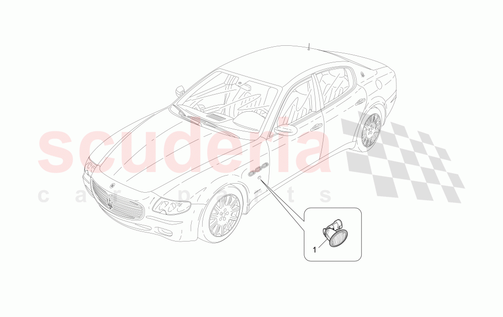 SIDE LIGHT CLUSTERS of Maserati Maserati Quattroporte (2008-2012) S 4.7