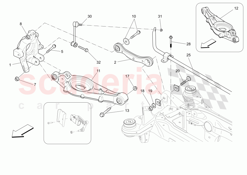 REAR SUSPENSION of Maserati Maserati Levante (2017+) S