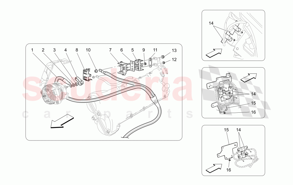 MAIN WIRING of Maserati Maserati Quattroporte (2008-2012) S 4.7