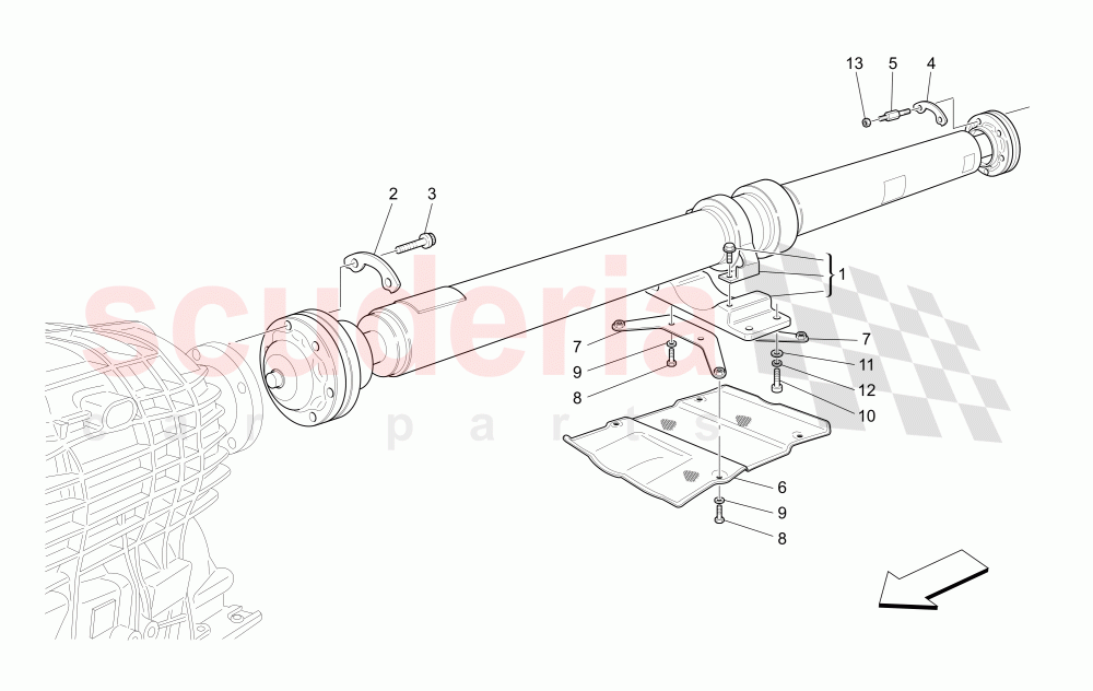 TRANSMISSION SHAFT of Maserati Maserati GranTurismo (2014+) Auto