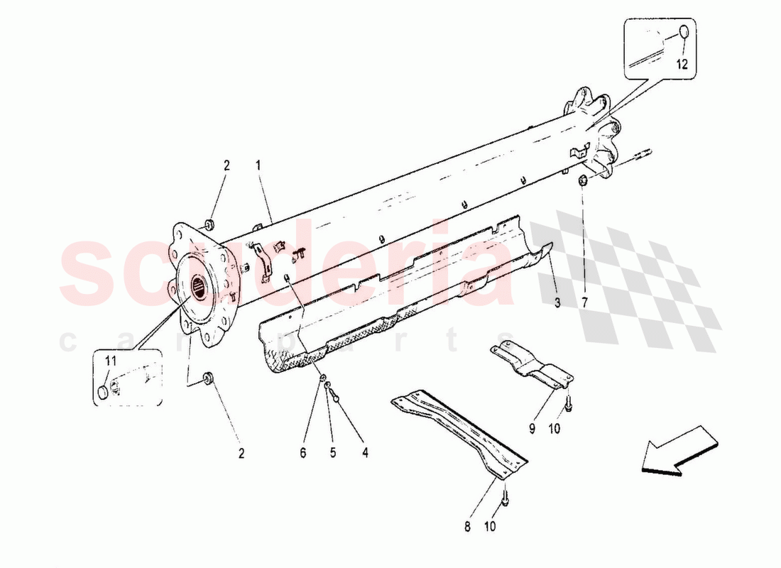 Transmission Shaft of Maserati Maserati GranTurismo MC Stradale