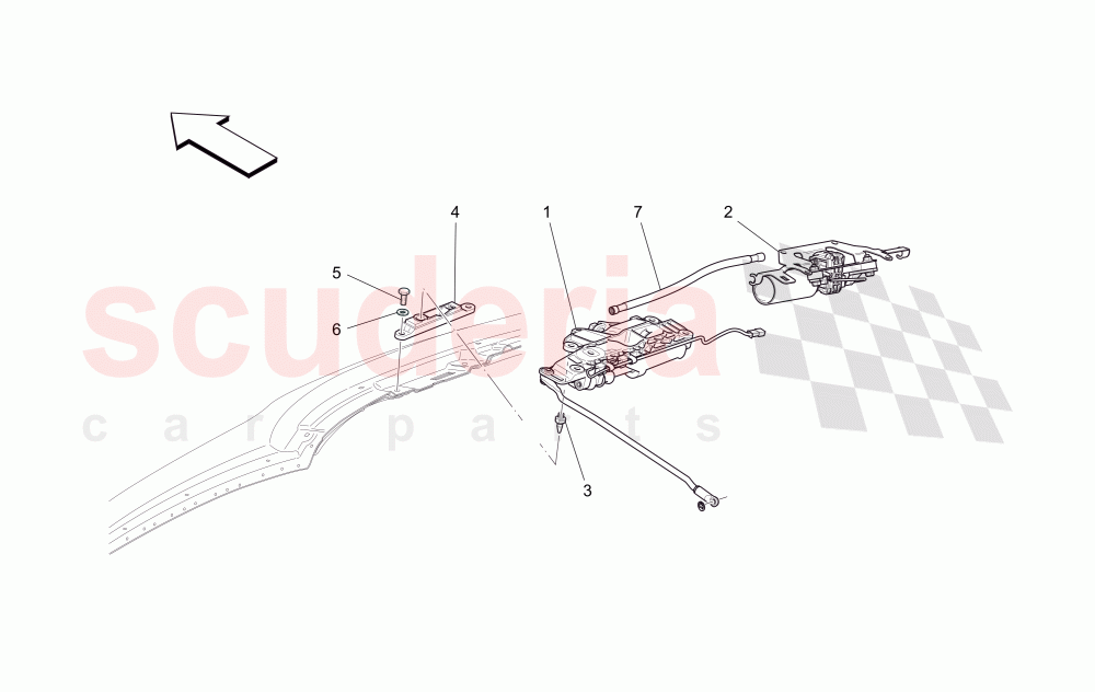 ELECTRICAL CAPOTE: CLOSINGS AND MICROSWITCHES of Maserati Maserati GranCabrio (2016+) MC Centennial