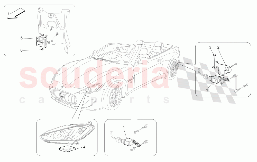 LIGHTING SYSTEM CONTROL (Available with: Sport, Special Edition) of Maserati Maserati GranCabrio (2011-2012) Sport