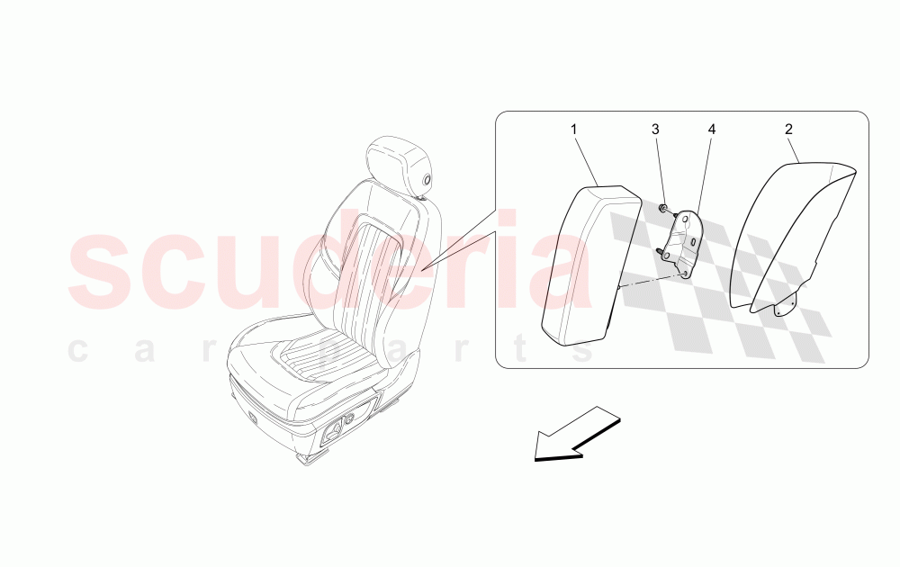 FRONT SIDE BAG SYSTEM of Maserati Maserati Ghibli (2017+) Diesel